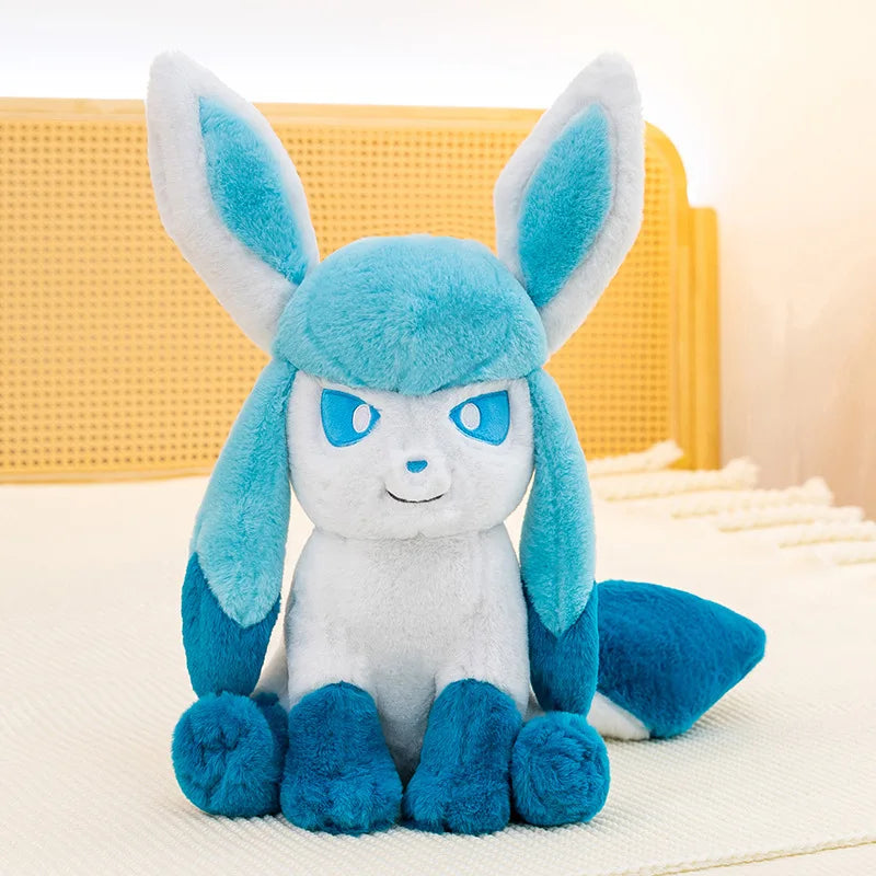 Pokemon Big Size Sylveon & Glaceon Fluffy Plushies – Sitting Smile