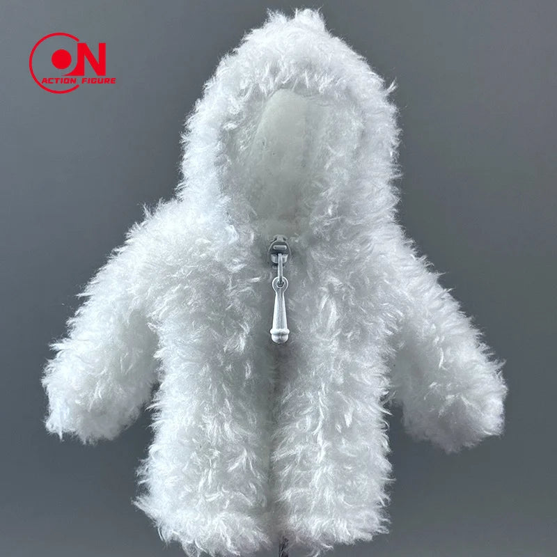 1/12 Scale Cute Plush Fashion Coat for 6-Inch Female Action Figures