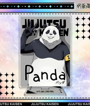 Jujutsu Kaisen Panda Acrylic Stand Keychain & Badge Set