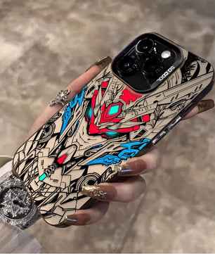 Gundam Style Mecha Phone Case - For iPhone 11 to 17 Pro Max