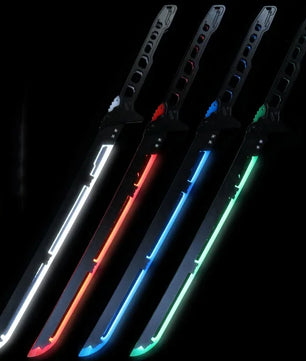 Cyberpunk Style LED Katana Full-Size Anime Prop Replica Bamboo Sword