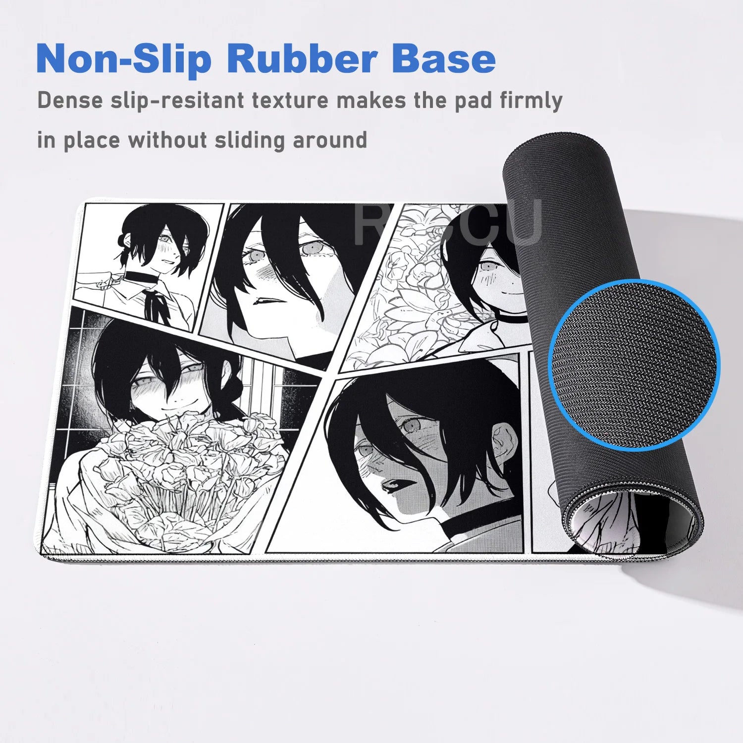 Chainsaw Man Reze Manga Style Mouse Pad Large Gaming Anime Desk Mat