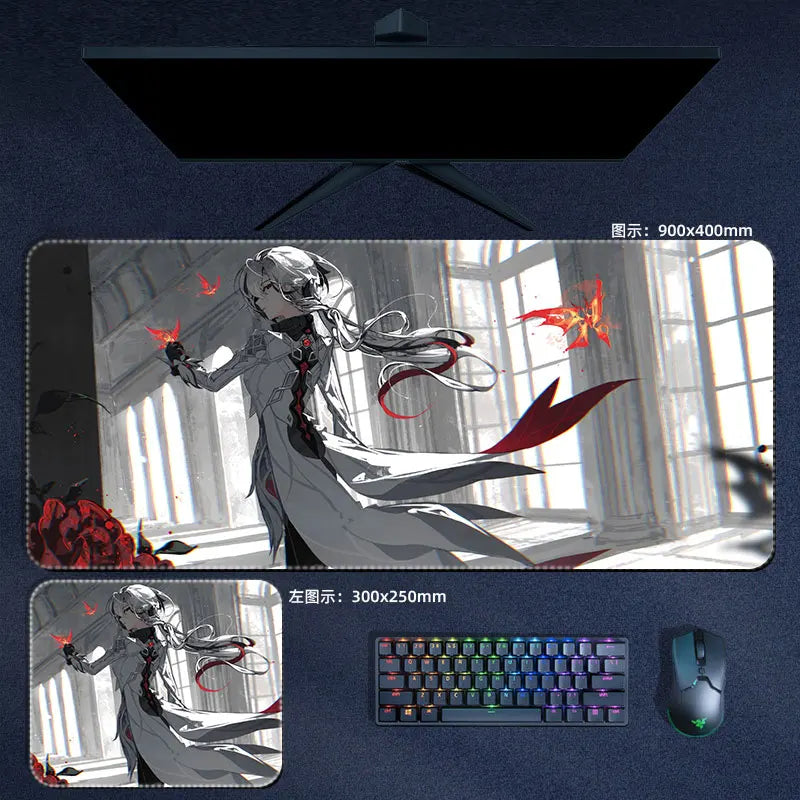 Genshin Impact The Knave Arlecchino Mouse Pad Anime Desk Mat