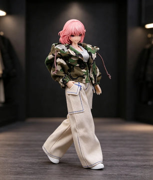 1/12 Scale Hip Hop Street Clothes Accessory Set For Female Action Figures