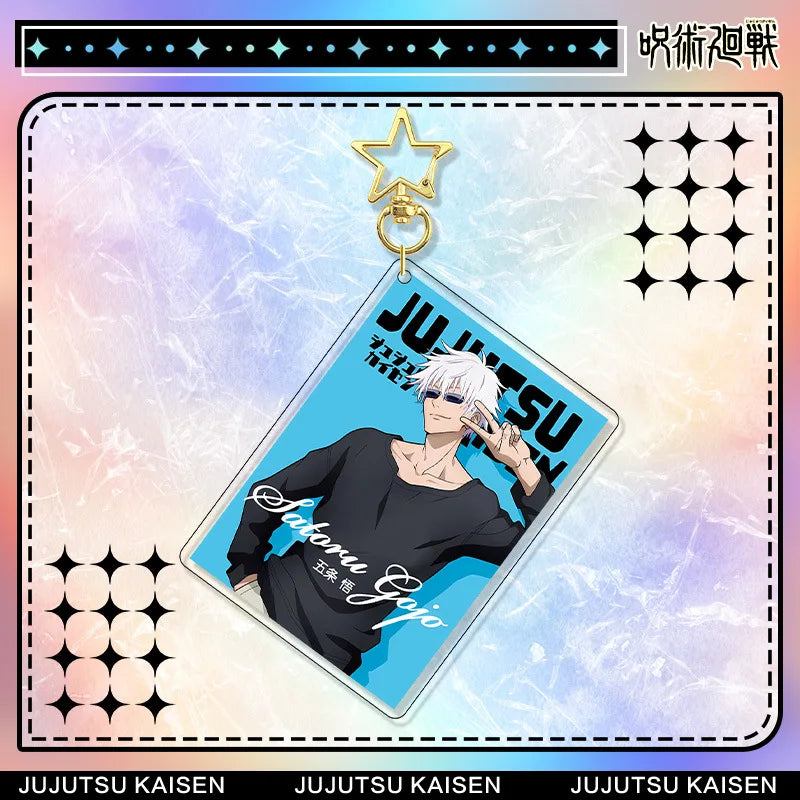 Jujutsu Kaisen Satoru Gojo Acrylic Stand Keychain & Badge Set