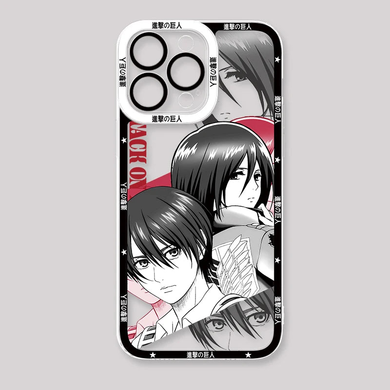 Attack on Titan Mikasa Phone Case - For iPhone 11 to 17 Pro Max