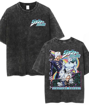 JoJo's Bizarre Adventure Weather Report Shirt Vintage Style Pre-washed