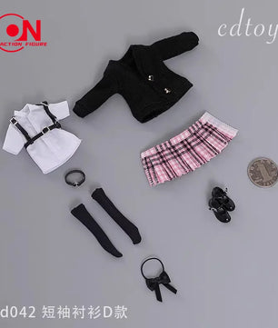 1/12 Scale School Uniform Set For 6-Inch Female Action Figures