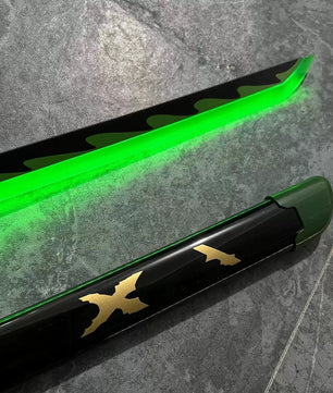 Demon Slayer LED Sword 1:1 Scale Anime Prop Replica Bamboo Sword