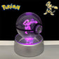 Pokemon Electabuzz Figure 3D Crystal Ball Night Light Lamp