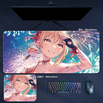 Genshin Impact Yoimiya Mouse Pad Anime Desk Mat