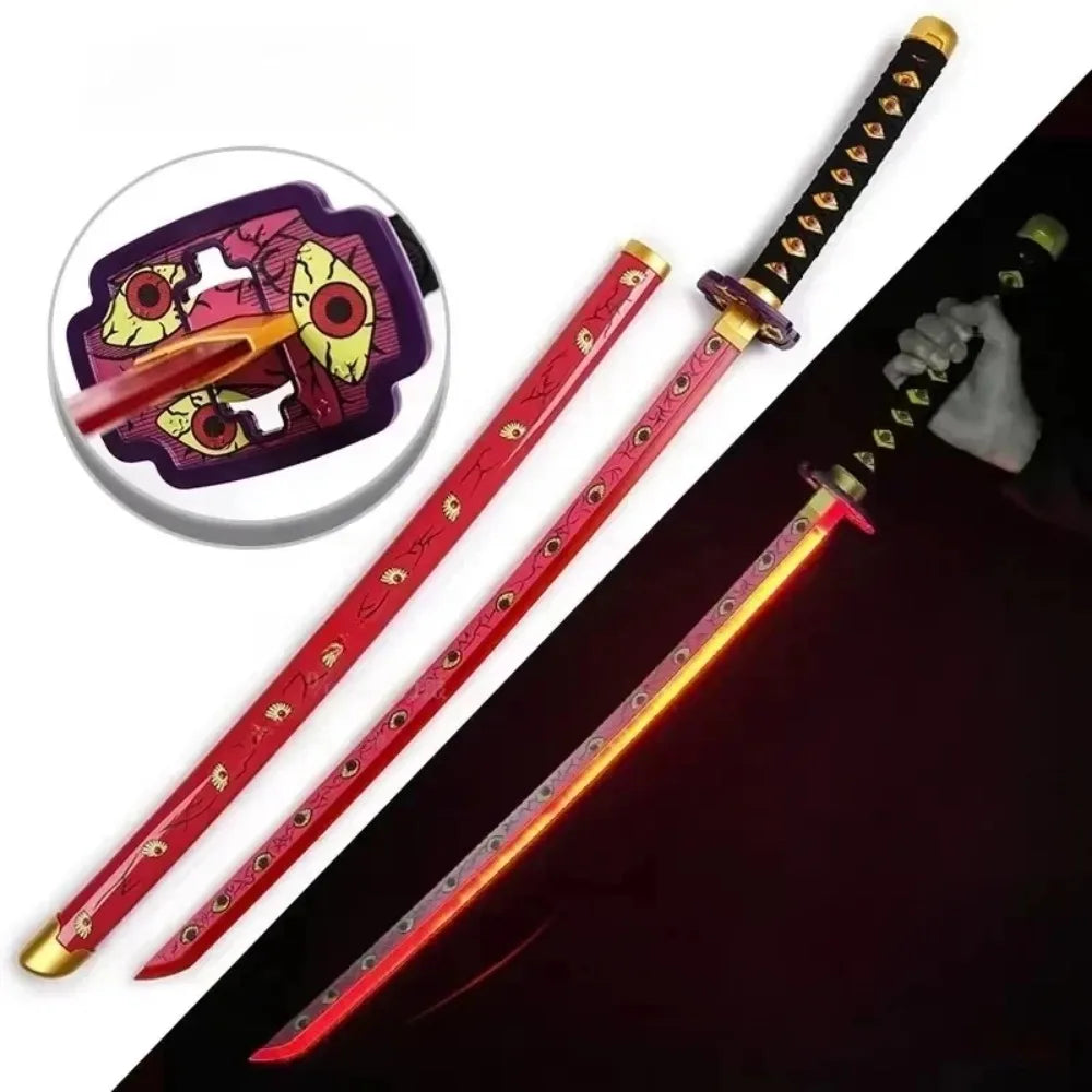 Demon Slayer LED Sword 1:1 Scale Anime Prop Replica Bamboo Sword