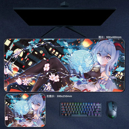 Genshin Impact Ganyu Mouse Pad Cute Anime Desk Mat