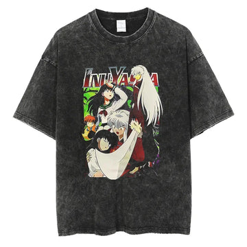 Inuyasha Shirt Vintage Style Anime Shirt