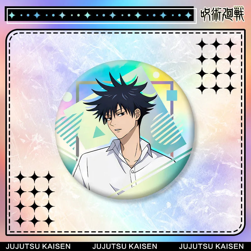 Jujutsu Kaisen Megumi Fushiguro Acrylic Stand Keychain & Badge Set