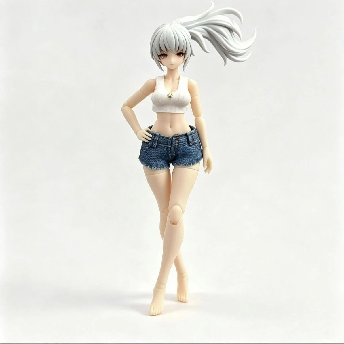 1/12 Casual Summer Top and Shorts Set For Female Action Figures