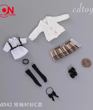 1/12 Scale School Uniform Set For 6-Inch Female Action Figures