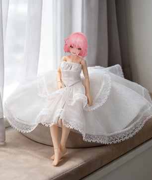 Lace Wedding Dress Clothing For 1/12 Scale Female Action Figures