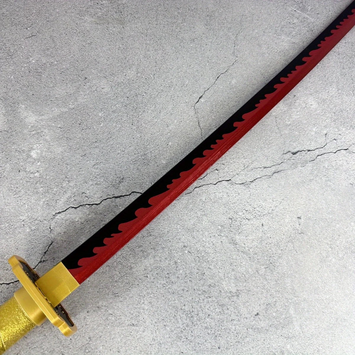 Demon Slayer Yoriichi Tsugikuni Nichirin Katana 1:1 Scale Anime Prop Replica Plastic Sword