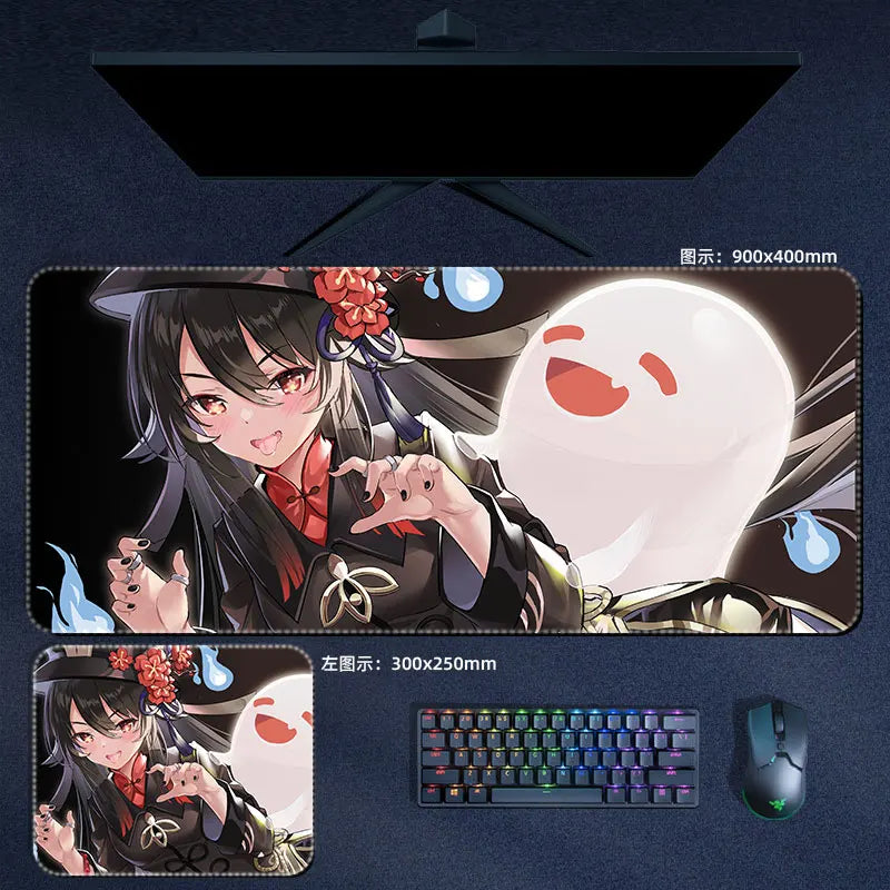 Genshin Impact Hu tao Mouse Pad Anime Desk Mat