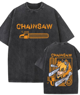 Chainsaw Man Denji Shirt Vintage Oversized Style Anime Shirt