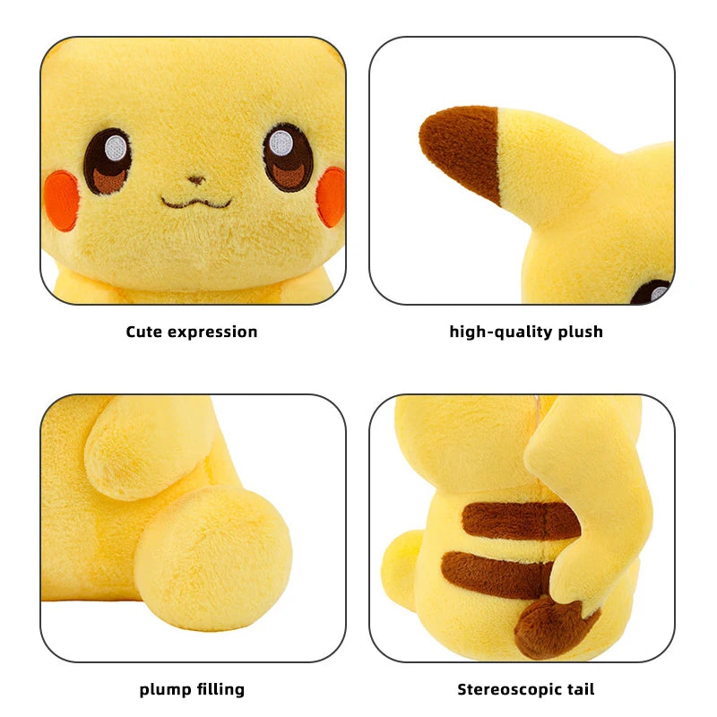 Pokemon Big Size Plump Pikachu Plush Sitting Pose (40cm / 60cm)
