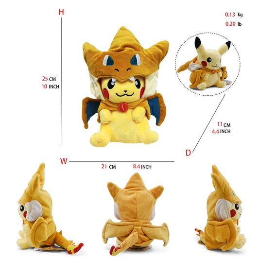 Pokemon Pikachu Charizard Y Cosplay Plush