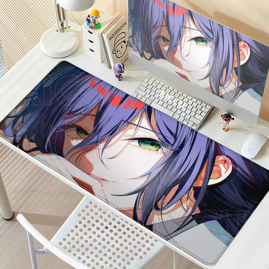 Chainsaw Man Reze Close-Up Mouse Pad – Large Gaming & Office Desk Mat