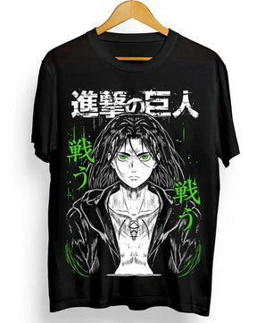 Attack on Titan Eren Yeager T-shirt Anime Graphic Tee