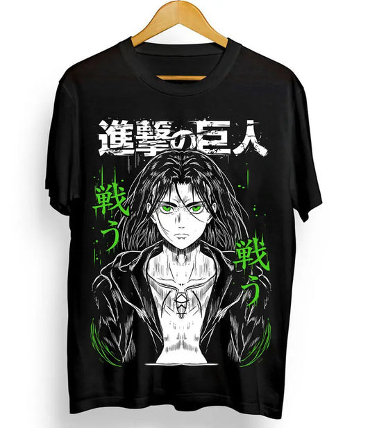 Attack on Titan Eren Yeager T-shirt Anime Graphic Tee