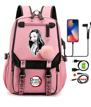 Demon Slayer Nezuko Backpack Anime Bookbag