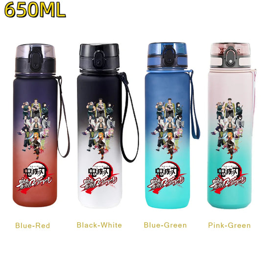 Demon Slayer Hashiras Water Bottle – 650ml Leakproof Gym Bottle