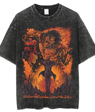 Attack On Titan Eren Yeager Shirt Vintage Style Anime Shirt