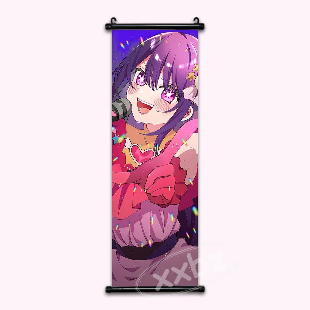 Oshi No Ko Ai Hoshino Anime Poster Canvas Scroll