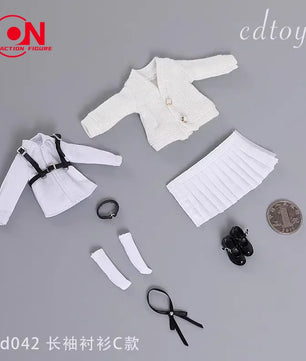 1/12 Scale School Uniform Set For 6-Inch Female Action Figures