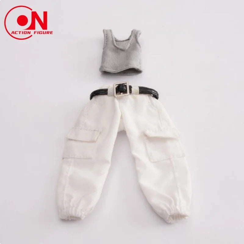 1/12 Scale Casual Shirt & Work Pants Set For 6-Inch Female Action Figures