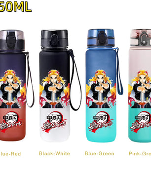 Demon Slayer Rengoku Water Bottle – 650ml Leakproof Gym Bottle
