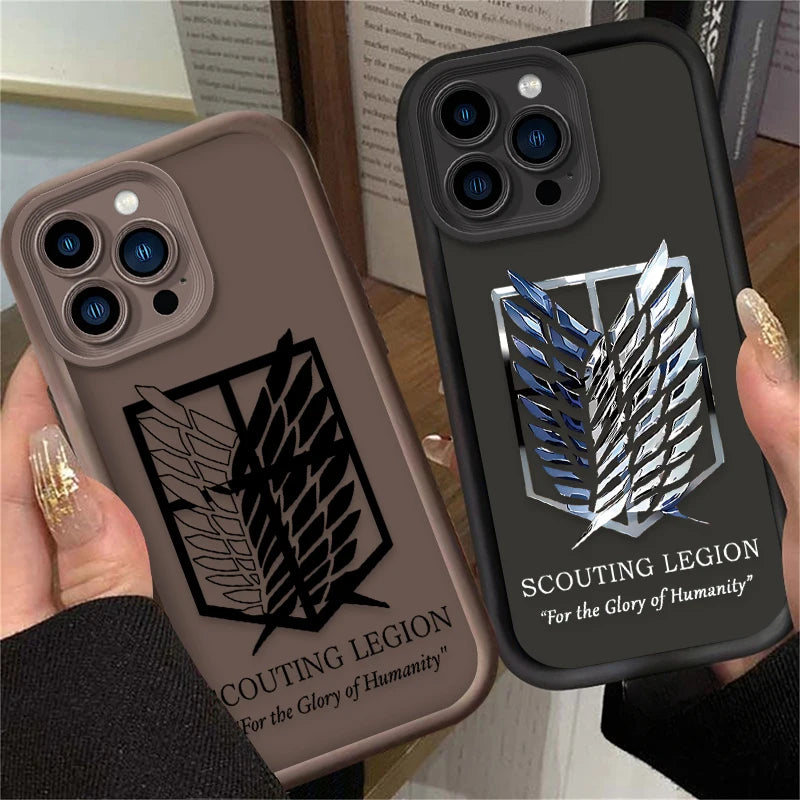 AOT Scouting Legion Phone Case - For iPhone 11 to 17 Pro Max
