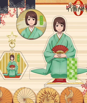 Jujutsu Kaisen Shoko Ieiri Kimono Series Acrylic Stand Keychain Badge Set