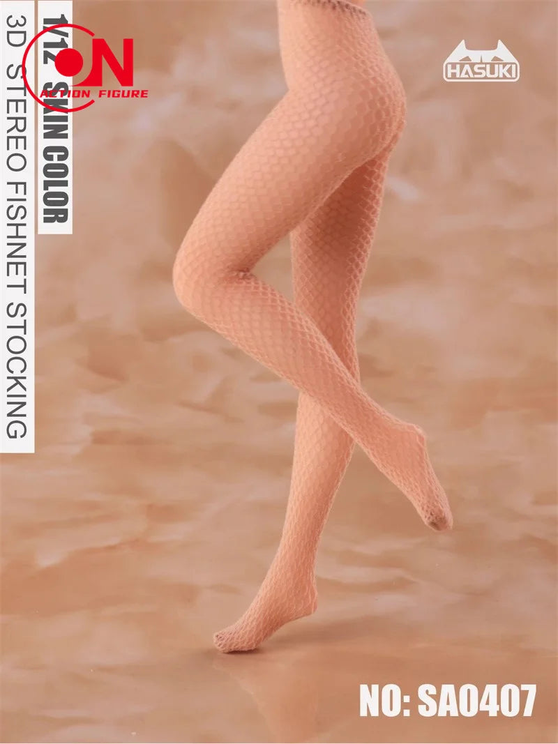 Hasuki 1/12 Scale Fishnet Stockings for 6-Inch Female Action Figures