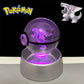 Pokemon Palkia Figure 3D Crystal Ball Night Light Lamp