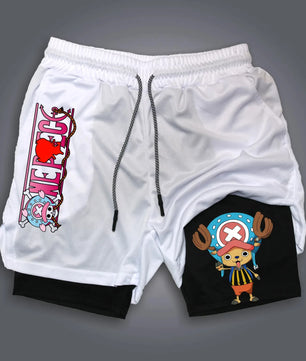 One Piece Chopper Compression Shorts - Men's Anime Sports Shorts