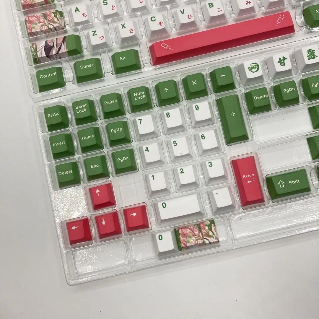 Demon Slayer Mitsuri Kanroji Keycaps For Keyboards 128 Keys