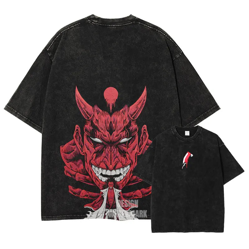 Bleach Kenpachi T-Shirt Oversized Style Vintage Anime Shirt
