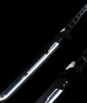 Cyberpunk Style LED Katana Full-Size Anime Prop Replica Bamboo Sword