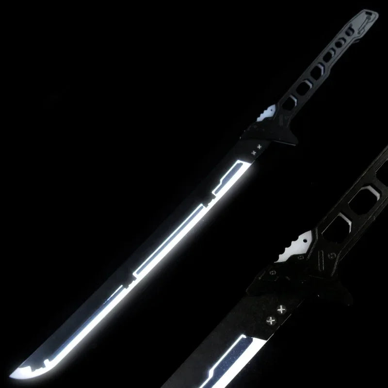 Cyberpunk Style LED Katana Full-Size Anime Prop Replica Bamboo Sword