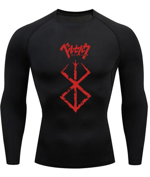 Berserk Guts Long Sleeve Compression Shirt - Men's Workout Gym Shirt