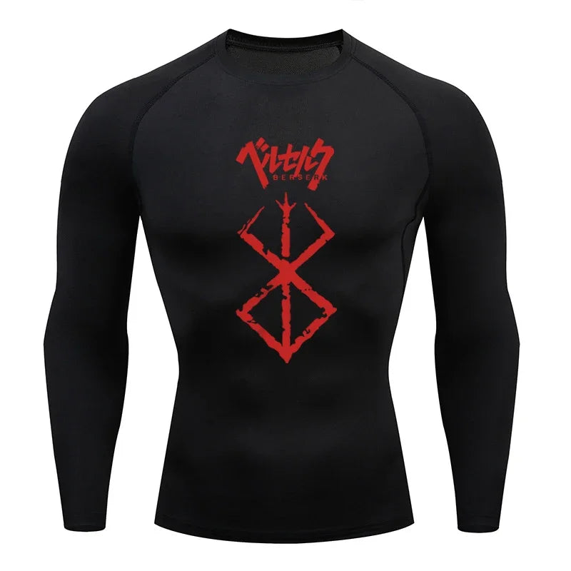 Berserk Guts Long Sleeve Compression Shirt - Men's Workout Gym Shirt