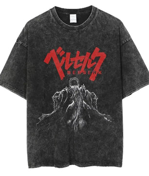 Berserk Guts Oversized Anime Graphic Cotton Shirt
