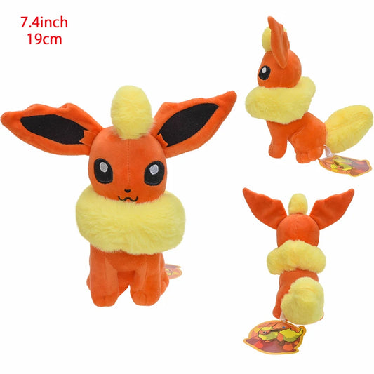 Pokemon Sitting Flareon Eeveelution Plush 7.4 Inch Anime Plush